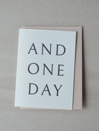 AND ONE DAY