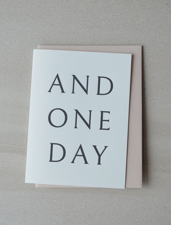 AND ONE DAY